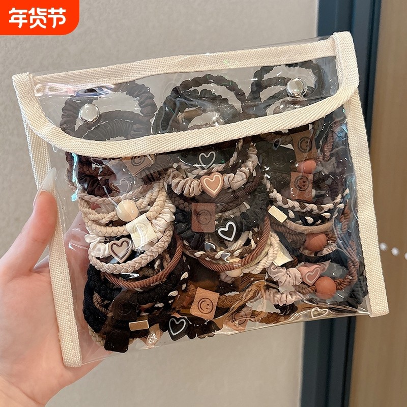 皮筋女扎头高级感头绳2025新款高端发饰发圈马尾头饰发绳成人皮套