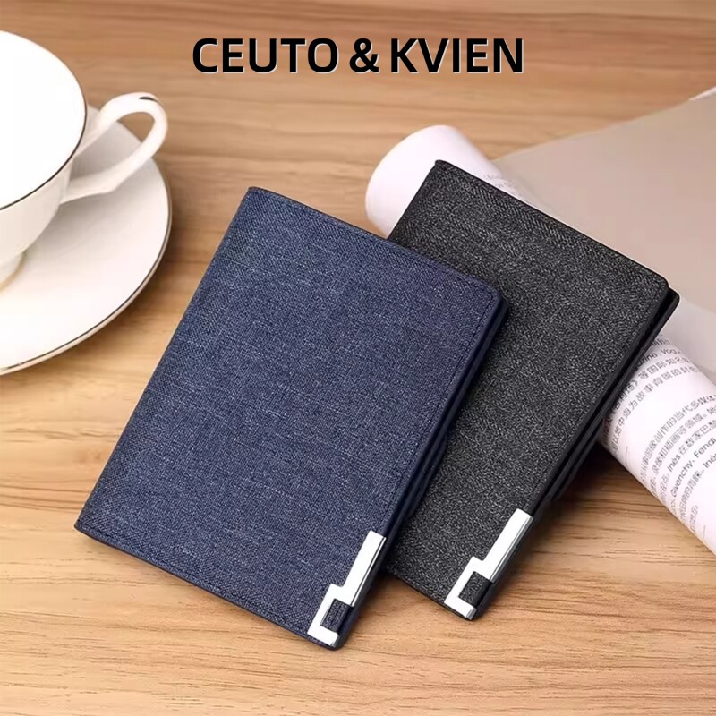 CEUTOKVIEN钱包男士短款皮夹青年驾驶证皮套小卡包证件零钱