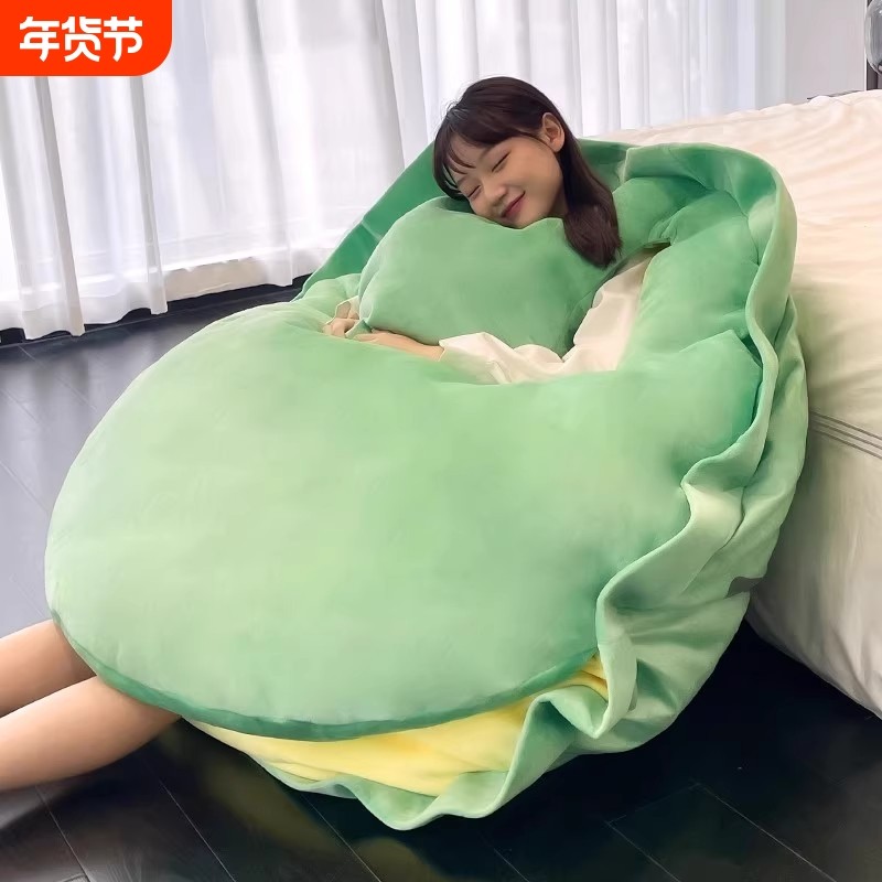 可躺可睡可穿乌龟壳儿童单人豆袋玩偶服人窝抱枕懒人超大沙发毛绒