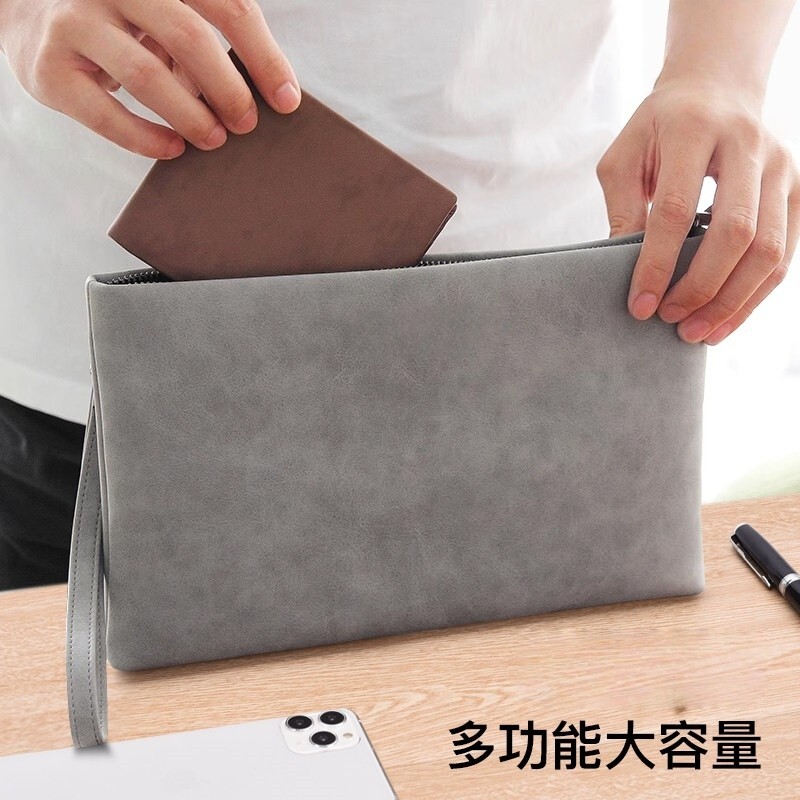 2026新款男士手包男包手拿包手提信封小包包手机休闲皮包夹包潮牌