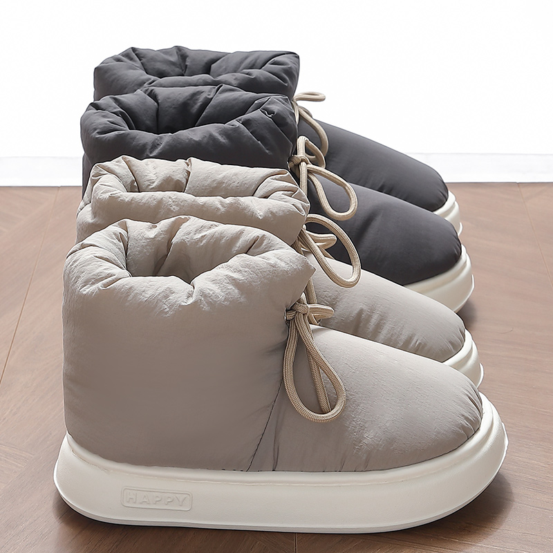 羽绒布防水棉拖鞋男士冬季外穿