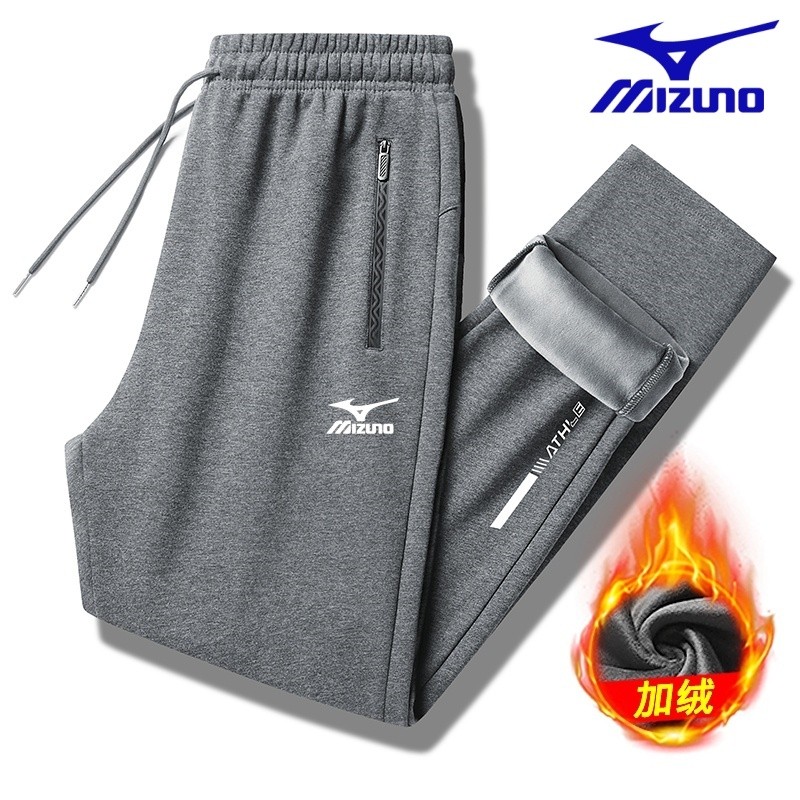 运动裤男女加厚2025新款秋冬直筒束脚美津濃青少年宽松户外长裤子