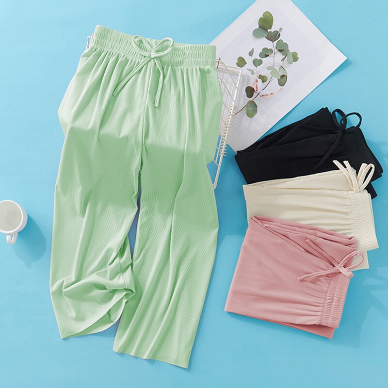 女童裤子2026新款洋气时髦夏季薄款宽松冰丝防蚊裤韩版潮范阔腿裤