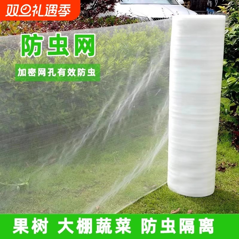 大棚防虫网养殖网蔬菜网果树果园网防鸟网尼龙网加密加厚密网植物