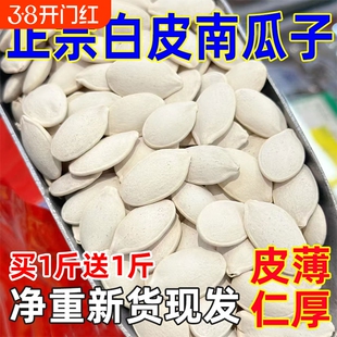 年货新疆大白南瓜子出特大南瓜籽纯孕妇坚果批发零食大颗粒新货