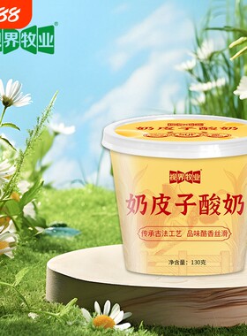 视界牧业奶皮子酸奶北京特产网红小吃紫光园同款乳酸菌发酵低温