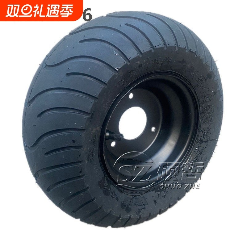 旅游观光车小四轮沙滩卡丁车配件轮胎轮毂13X6.50-6寸公路真