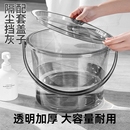 家用水桶塑料透明加厚可坐手提桶收纳桶带盖钓鱼桶大容量大口径