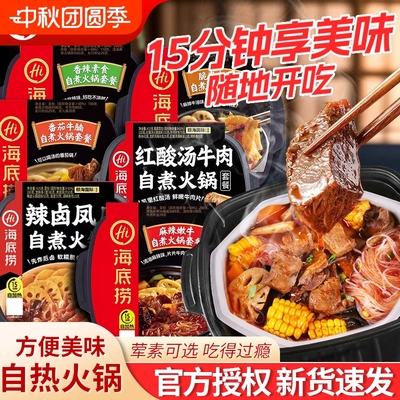 海底捞自热火锅麻辣嫩牛牛肚番茄牛腩懒人宿舍方便速食自煮小火锅