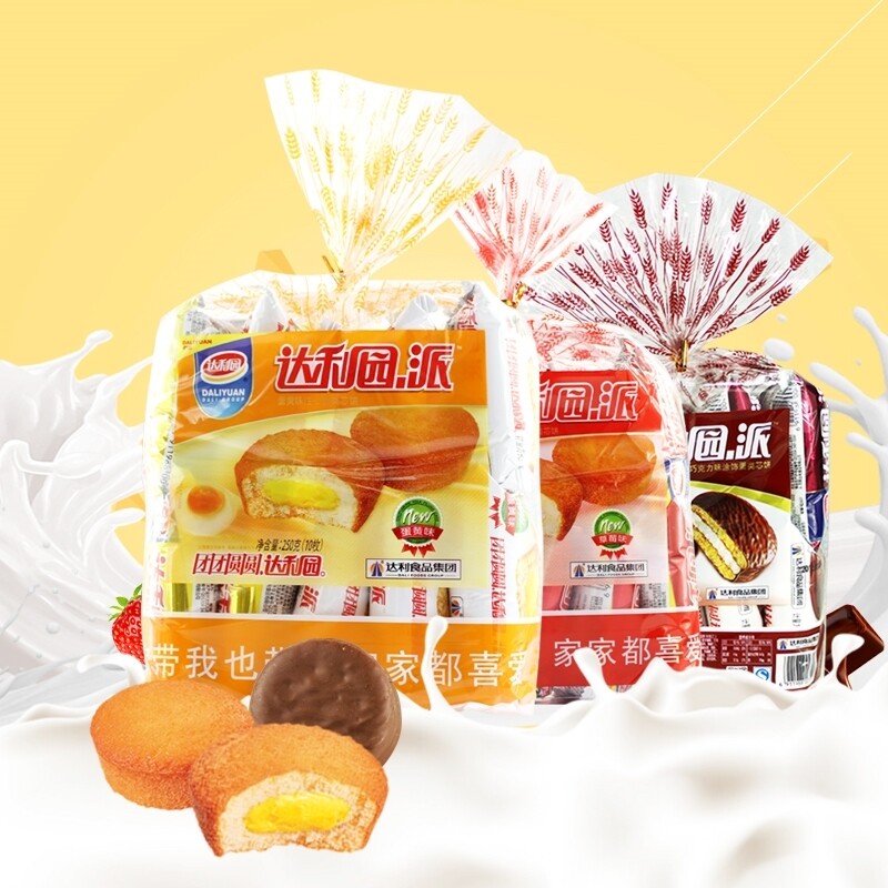 达利园注心蛋黄巧克力派图片