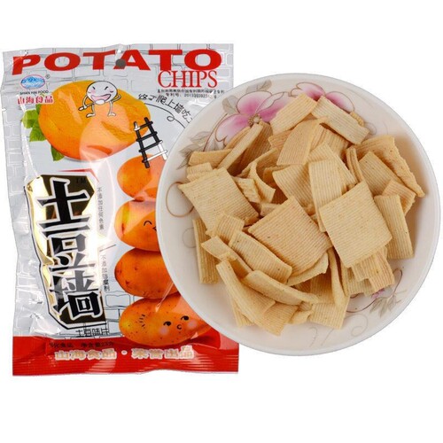 山海土豆墙膨化薯片土豆片锅巴小吃80后90后怀旧零食品办公室休闲