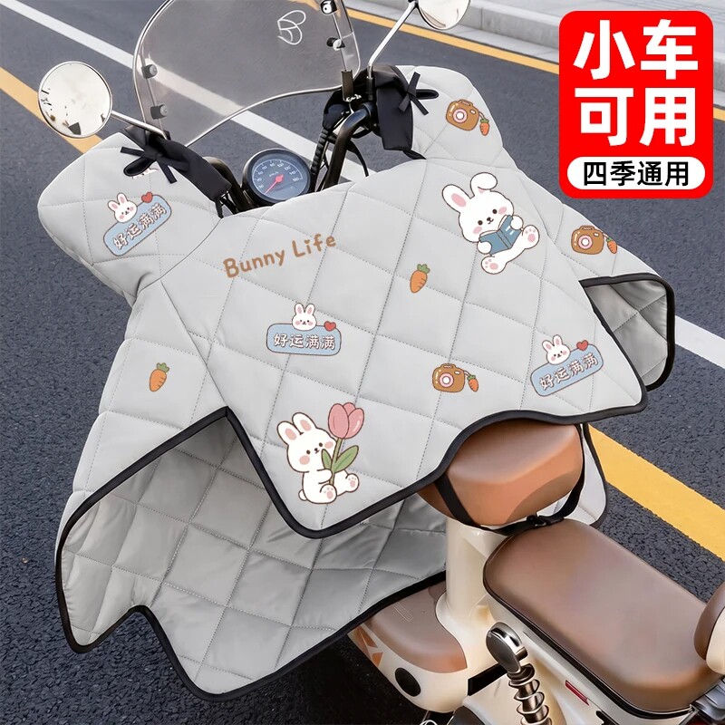 电动车挡风被四季通用加厚双面防水小型电瓶自行车冬26新款防风罩