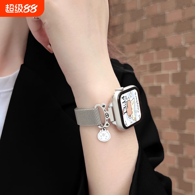 适用vivo watch gt手表带vivowatch5金属磁吸vivowatchgt智能手表3/2/1代女款运动iqoowatchgt蓝牙版表链iqoo