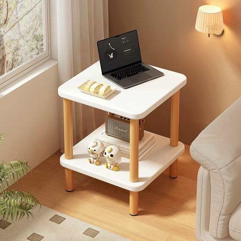 沙发边几客厅可移动小茶几实木腿创意小方桌简易家用置物架床头柜