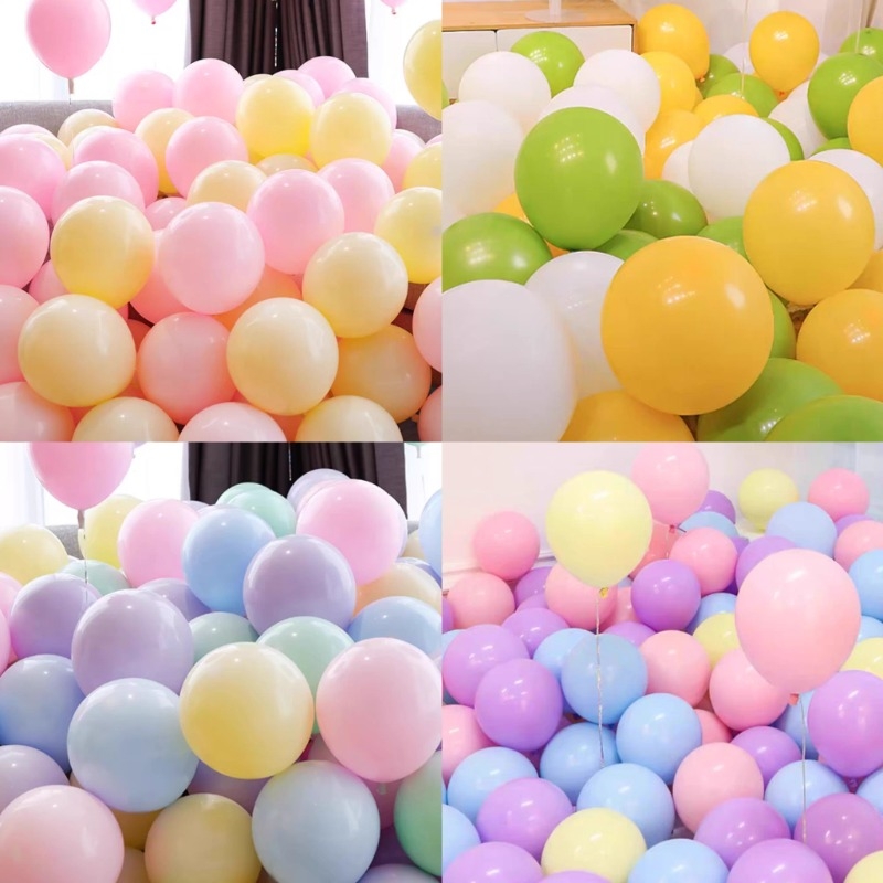 加厚圆形气球马卡龙气球婚房装饰婚礼布置创意结婚生日场景装扮