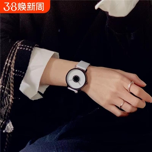 时尚2026年手新款高端表青春腕表石英表指针式小表盘薄荷绿礼物