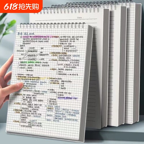横线PP上翻线圈本A4笔记本本子