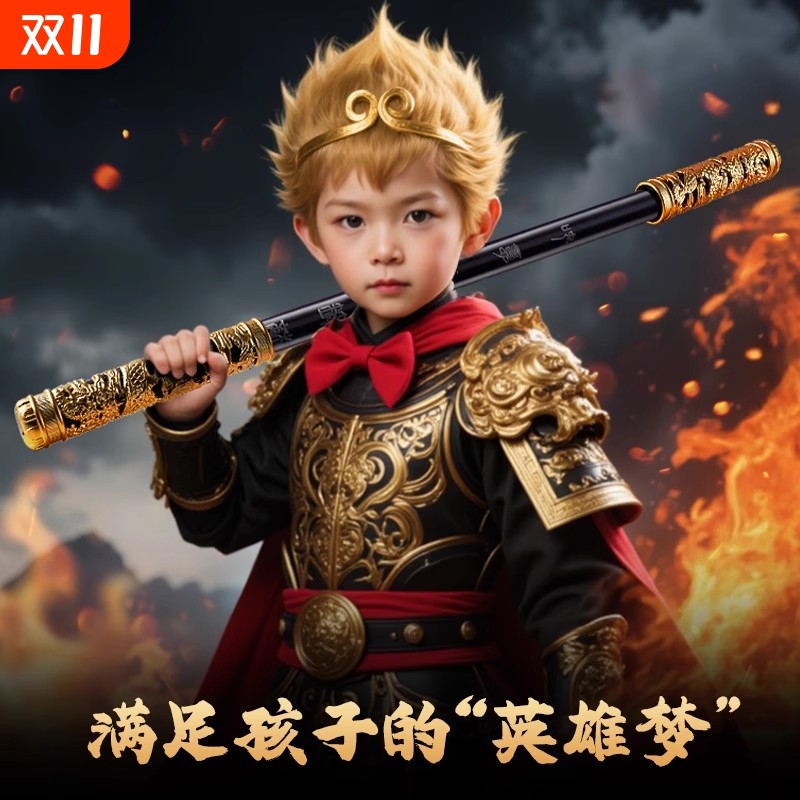 声控变大如意金箍棒自动可伸缩发光宝剑孙悟空玩具儿童男孩礼物