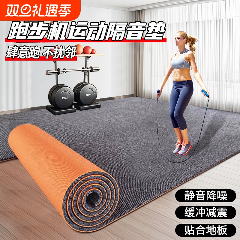 跳绳跑步机健身专业隔音地毯