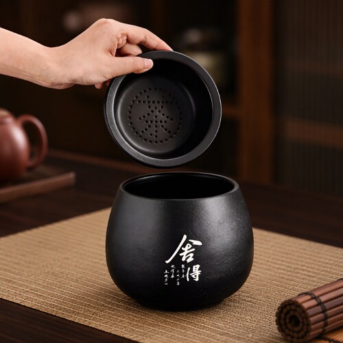 紫砂茶杯功夫茶主人杯茶碗个人专用品茗茶盏茶洗茶渣粗陶大容量