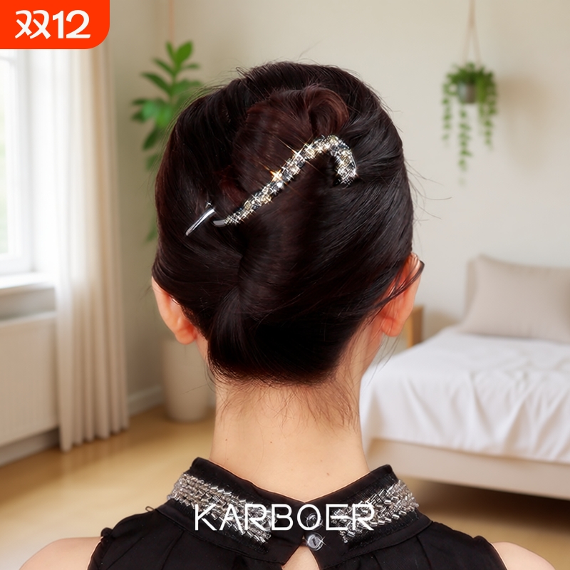 发夹女2025新款高端后脑勺