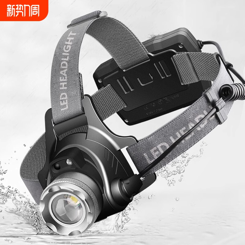 头灯强光充电超亮头戴式夜钓鱼感应家用矿led手电筒疝气续航应急