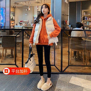 短款羽绒棉马甲女2026秋冬韩版宽松学生加厚休闲马夹面包服外套潮