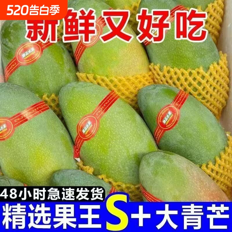 大青芒生熟两吃新鲜水果当季脆甜青皮金煌芒正宗越南甜心芒果