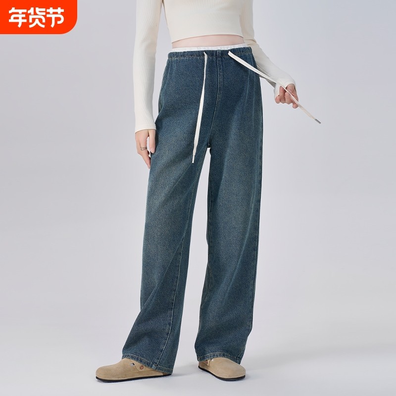 孕妇裤秋冬季外穿2025新款秋冬长裤不勒肚子宽松阔腿牛仔裤子冬装,孕妇装/孕产妇用品/营养,孕妇休闲裤,淘宝优惠券,粉丝福利购,淘宝优惠卷