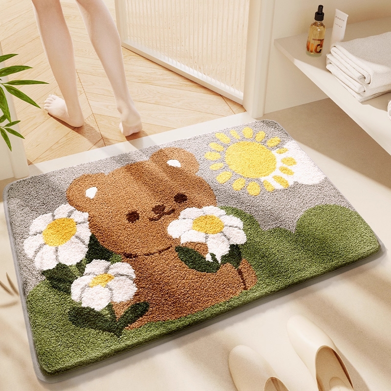 卫生间吸水地垫家用厕所地毯脚垫门垫进门卧室门口垫子浴室防滑垫