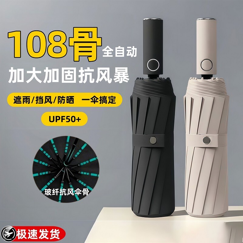 全自动雨伞加大加厚加固男女士晴雨两用防晒大号防风遮阳大暴雨伞图片
