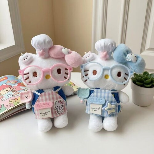 粉色小厨娘甜品师HelloKitty包挂件钥匙扣玩偶公仔送女生闺蜜KT猫