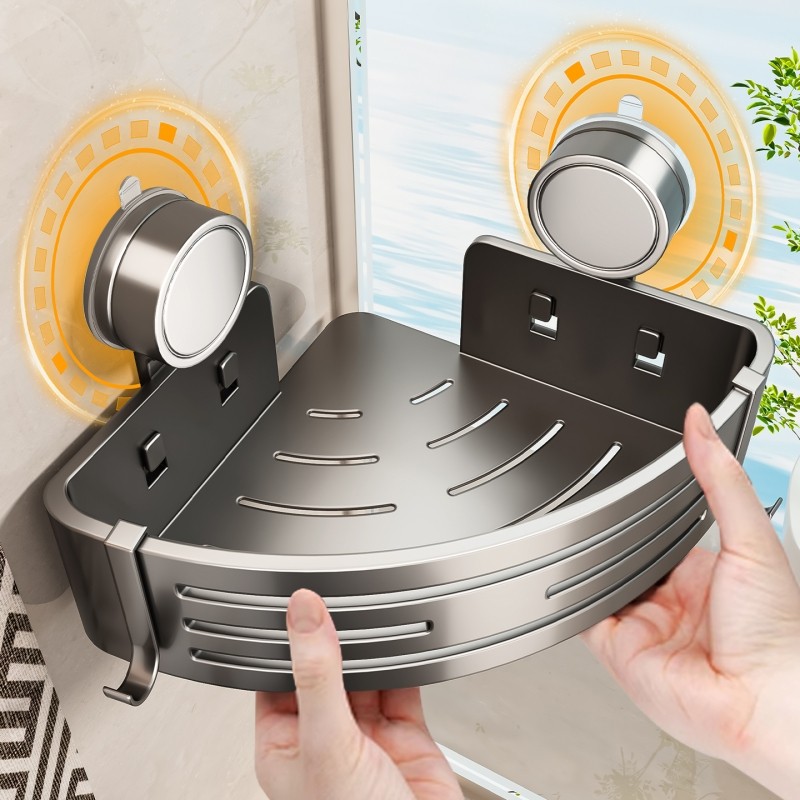 百悍吸盘三角架字卫生间置物架浴室厕所挂件免打孔洗漱台收纳壁挂