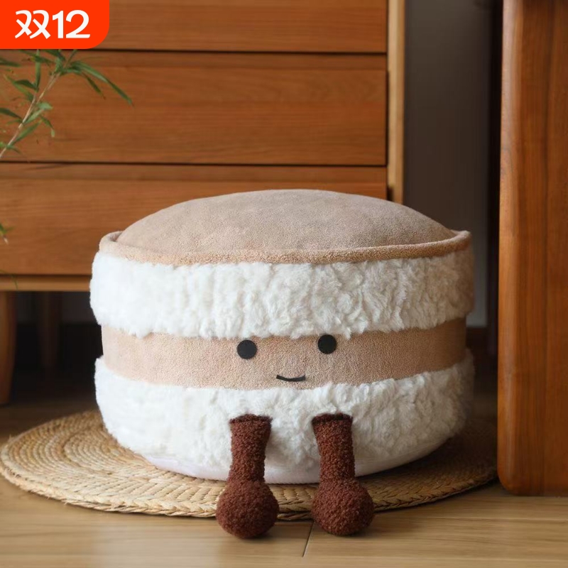 可爱面包坐墩客厅榻榻米蒲团可拆洗脚凳换鞋凳亲子民宿装饰凳子
