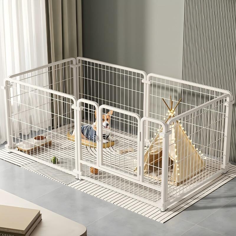 宠物围栏狗狗室内家用自由组合中小型犬隔离门训厕狗笼子中型犬