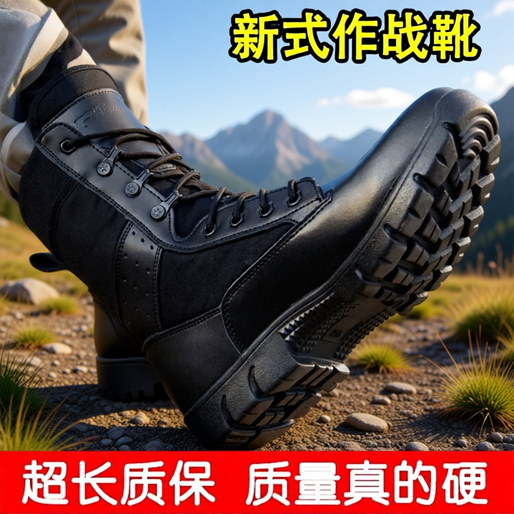 高帮户外透气训练靴冬季战术