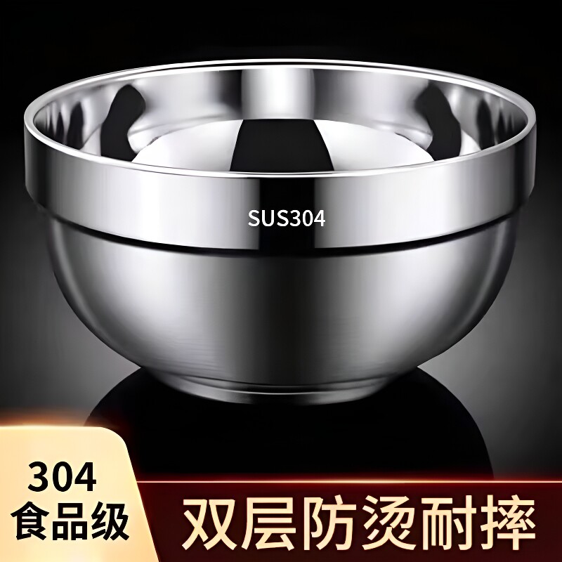 304不锈钢防烫饭碗|超1000次加购图片