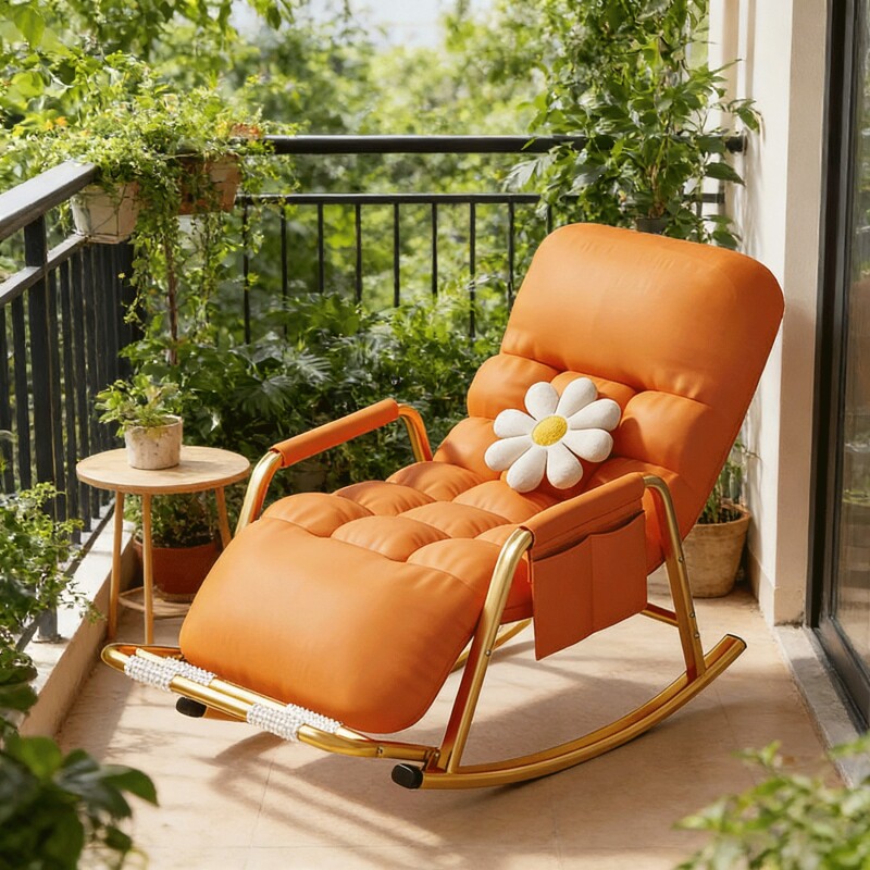 2026新款摇摇椅躺椅成人可睡觉大人阳台懒人沙发摇摇椅晒太阳椅子