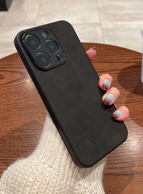 适用于三星S25Ultra手机壳S24新年红S23+羊巴皮S21FE男女S22秋冬S30plus商务S20小众S25edge简约S25FE时尚