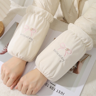 袖套女秋冬短款棉袄袖头学生羽绒服耐脏手袖成人上班工作护袖袖口