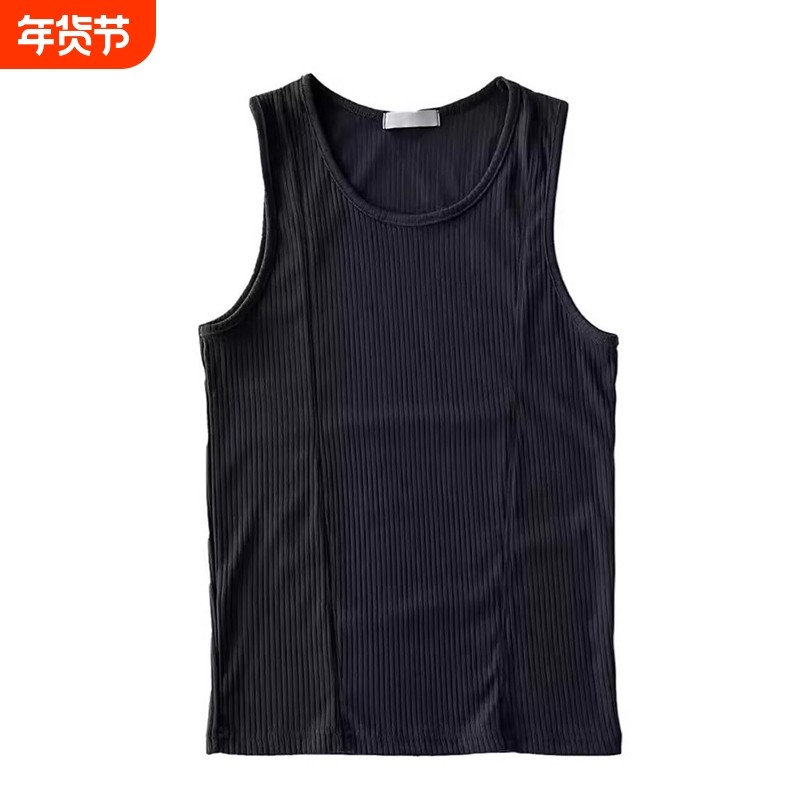 潮牌无袖显大背心男款夏季运动健身训练坎肩T恤打底显肌肉,男装,背心,淘宝优惠券,粉丝福利购,淘宝优惠卷