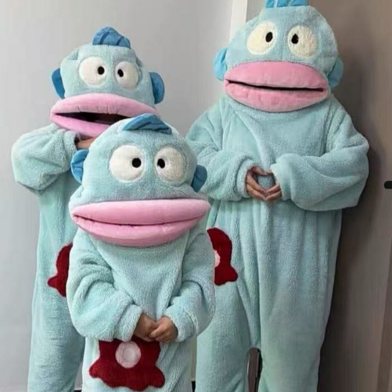 加厚卡通可爱搞怪一家三口丑鱼