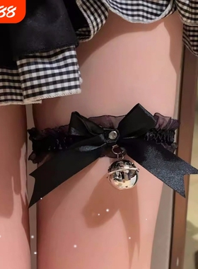 蝴蝶结性感蕾丝腿链项圈