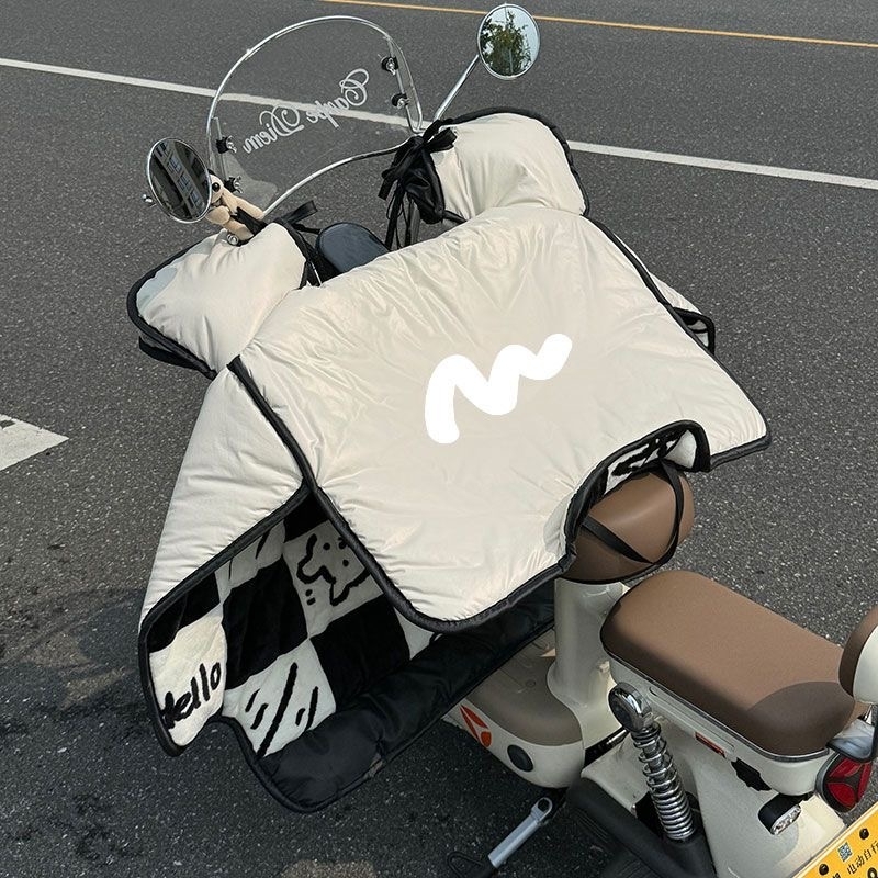 2025新款电动车挡风被冬季加绒加厚防水防寒电车电瓶车防风罩冬款
