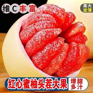 现发蜜柚红心柚子果平和口感爽脆孕妇水果平和柚子非西柚新鲜水果