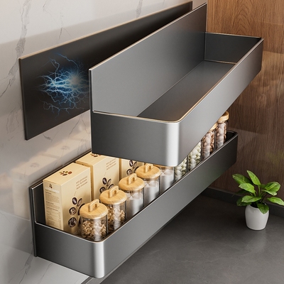 厨房磁吸调味料置物架