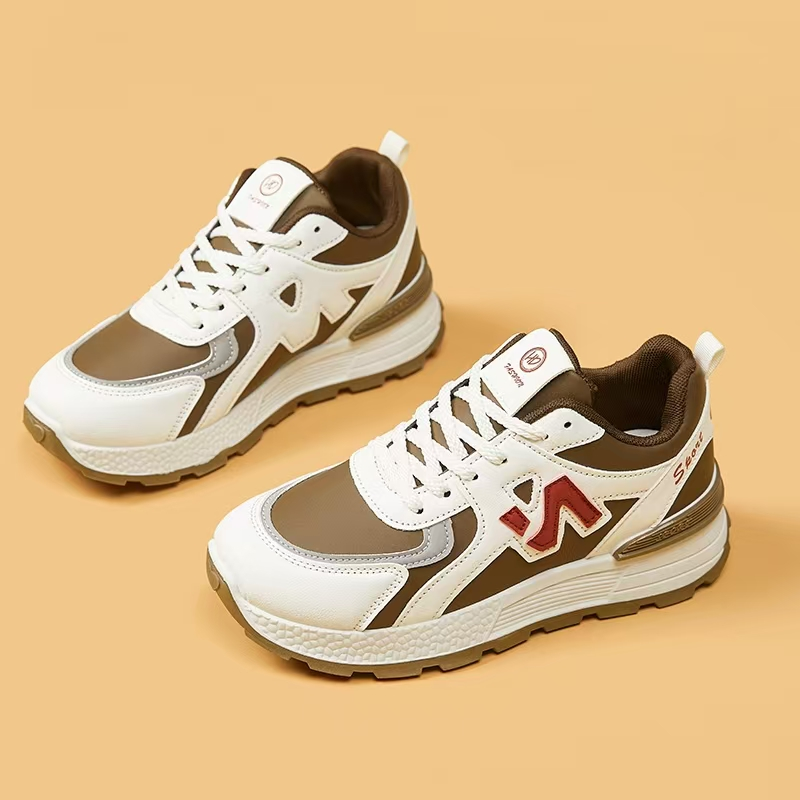 品牌秋冬季休闲鞋春秋百搭厚底休闲时尚鞋老爹鞋ins1防水