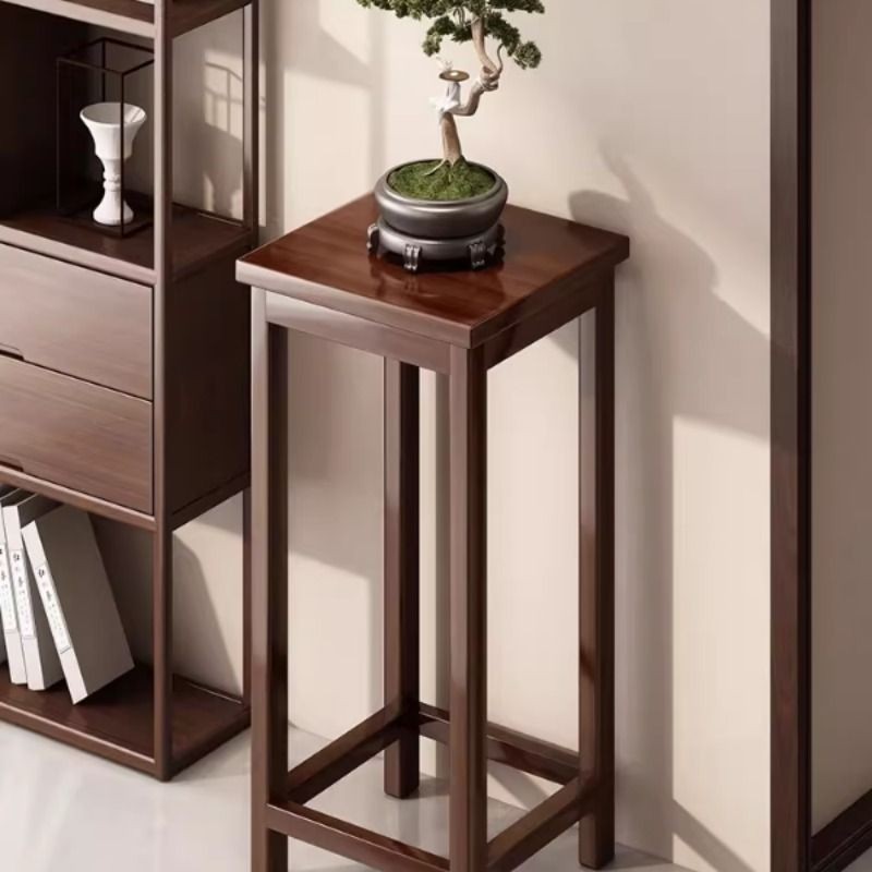 中式实木花架子客厅落地式2025新款室内多层简易放花架子置物架