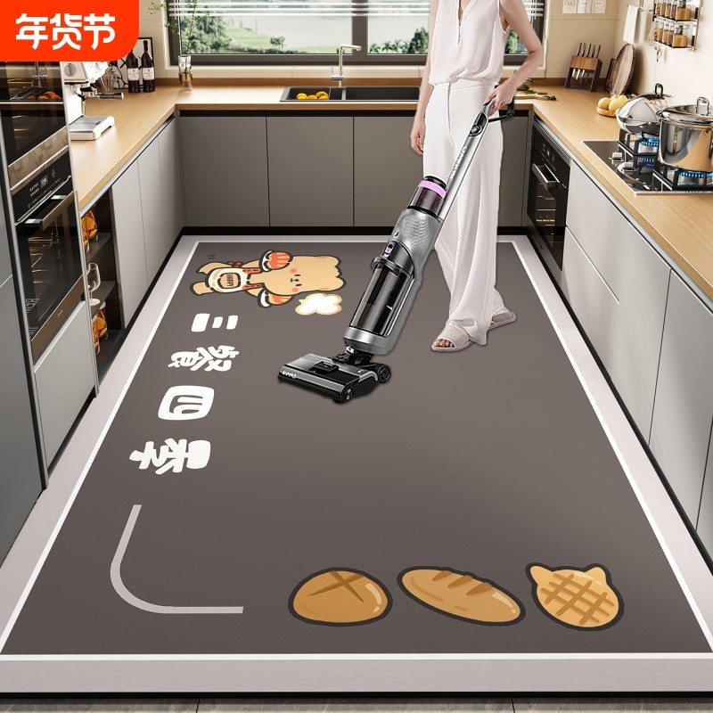 厨房地垫硅藻泥防滑防油卡通可擦免洗门口耐脏脚垫吸水垫家用地毯,居家布艺,厨房地垫,淘宝优惠券,粉丝福利购,淘宝优惠卷