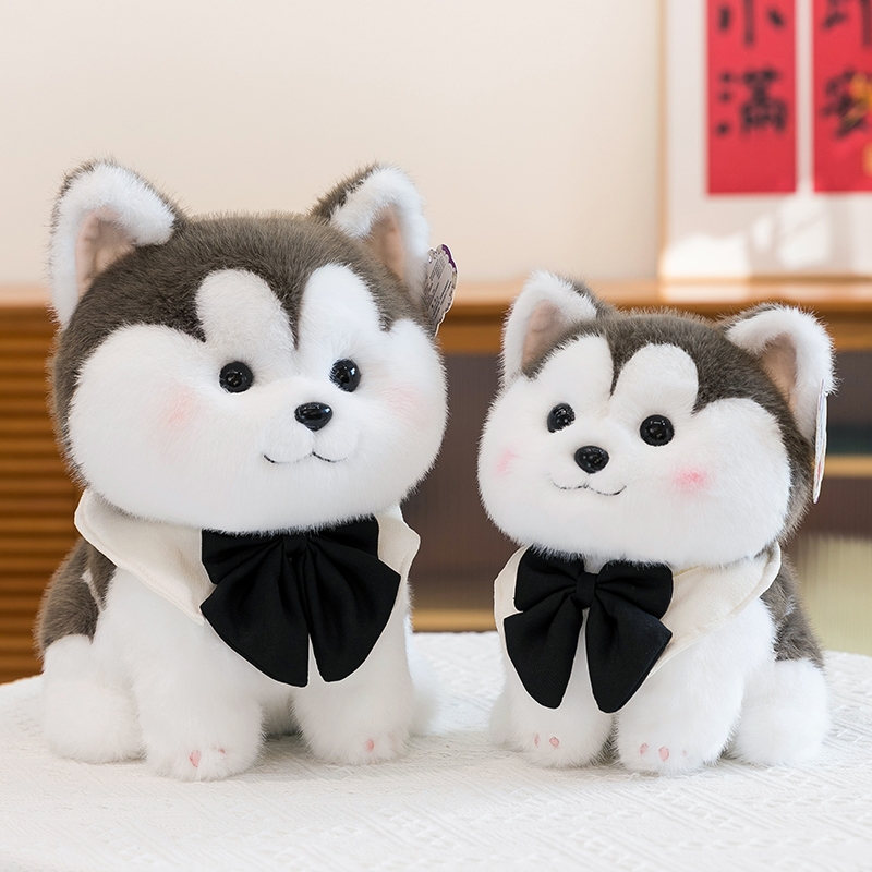 可爱软萌泡芙犬毛绒玩偶男女孩睡觉抱枕可爱小狗公仔送男友礼物